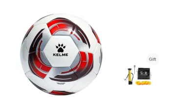 KELME Size 5 Ball Soccer PU Seamless Thermal bonding Unisex White Red