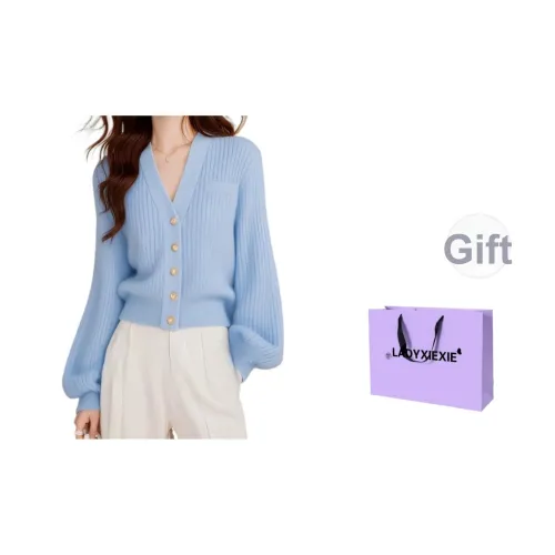 LADYXIEXIE Синий Женский Трикотаж