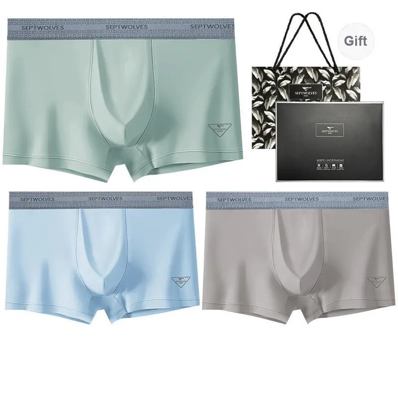 SEPTWOLVES Boxer Shorts Men's Gift Box Set+Shopping Bag-4