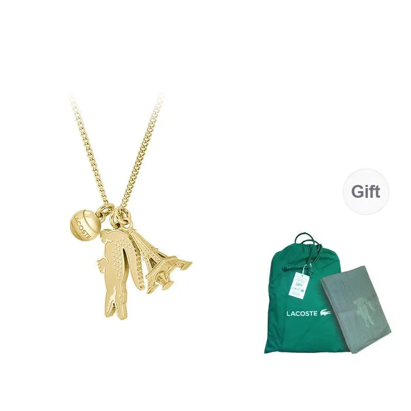 LACOSTE Stainless Steel Necklaces Unisex Gold 2040454-5