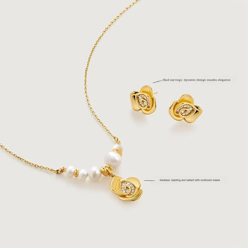 Amber Lollipop Camellia Whispers Collection Pearl Necklaces Women's-2