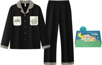 Gongdie x LABIXIAOXIN LIANMINGKUAN Pajama Set Unisex Black Gift Box Set