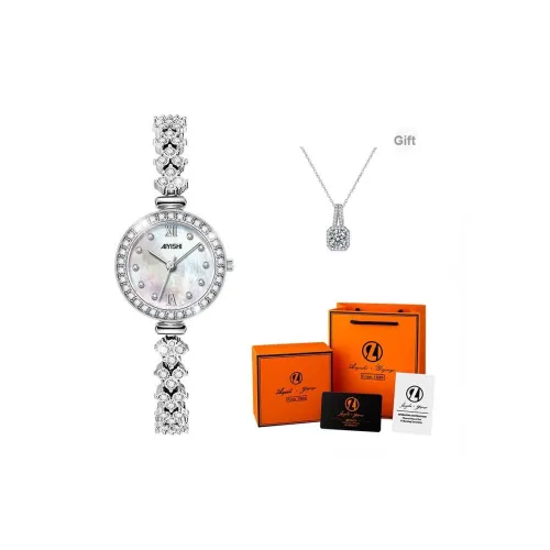 AIYISHI Русалка Dreamy Butterfly Маленький Круглый Часы Браслет Кварцевый Механизм Часы Женские Часы