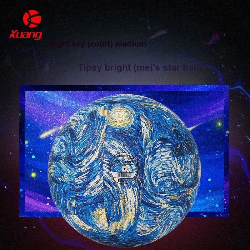 Kuangmi PU Size 5 Volleyball Unisex Van Gogh Starry Sky-15