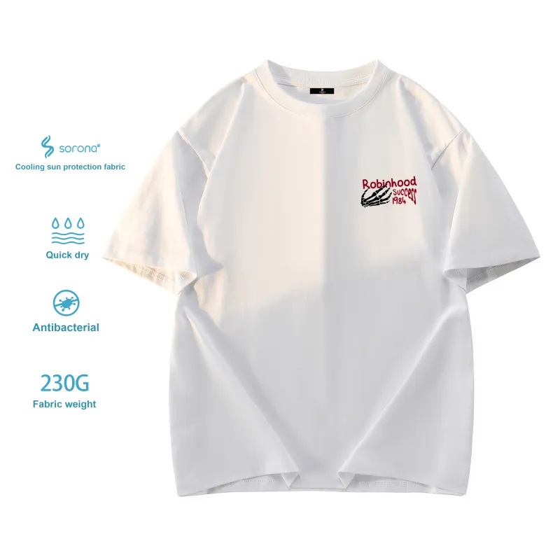 ROBINHOOD T Shirt Unisex Black White Red-4