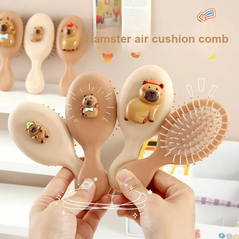 Love Of Wormwood Cute Guinea Pig Air Cushion Comb Compact And Portable Practical And Comfortable-2