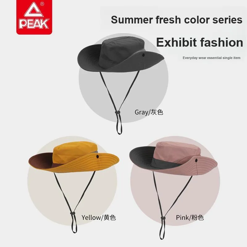 PEAK Polyester Bucket Hats Unisex-5