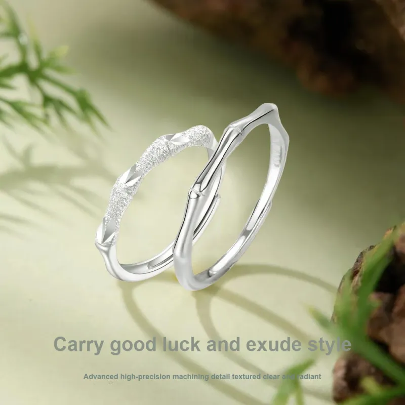 NUSQ Sterling Silver Rings Unisex-7