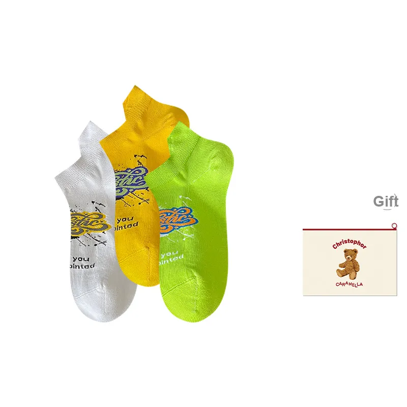 Caramella Ankle Socks Men's Shopping Bag Combo Set-16