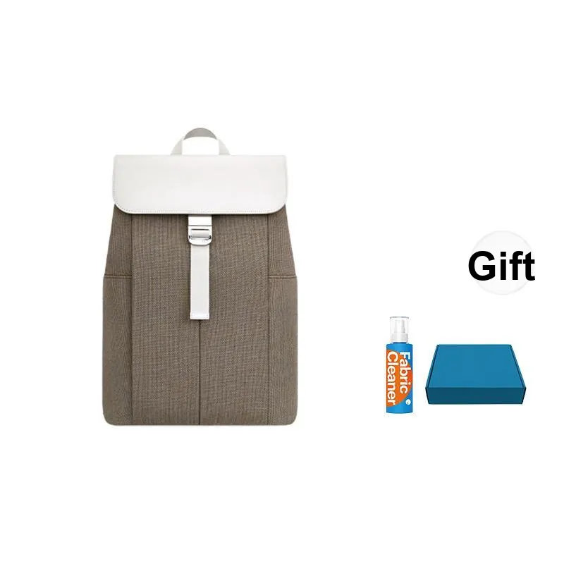 Ito Wool Water Repellent Laptop Backpack Medium Size Unisex Crimson Apricot/Luxe Brown