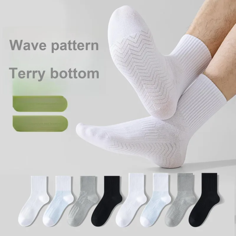 XXLLG Mid Calf Socks Men's 3 Pack-1