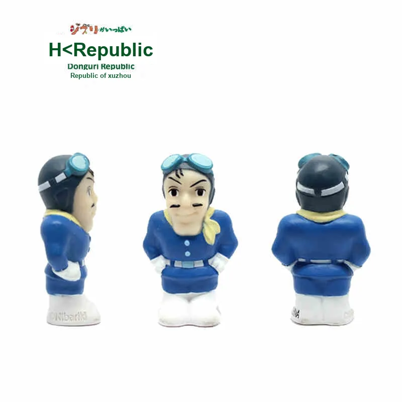 XIANGZIGONGHEGUO Red Pig Collection Mini Plastic Red Pig Ghibli Miyazaki Hayao Anime Merchandise Chibi Figures-4