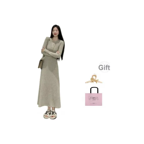 EVPGB Длинное платье с длинными рукавами женское