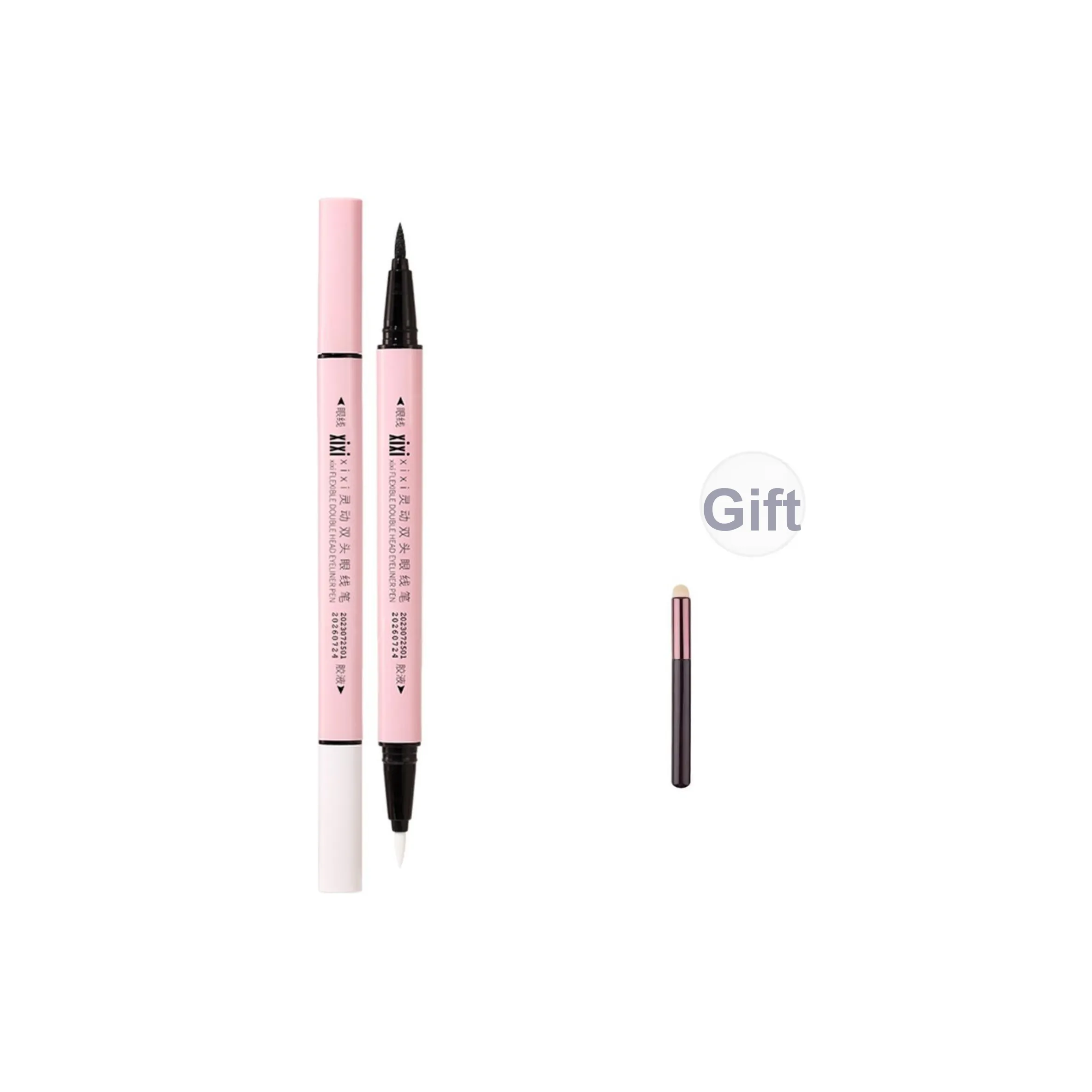 Xixi Живой Двойная головка Eyeliner Pen Натуральный Подчеркивает Цвет лица EASILY Смешивается Доступный для начинающих Легко наносится и смешивается