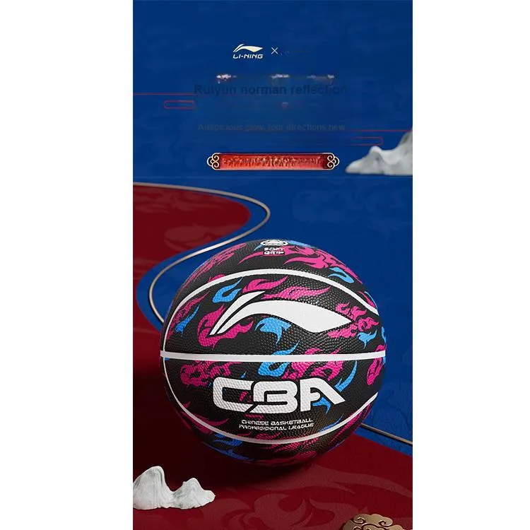 LiNing Rubber Basketball Black Multicolor Size 7 Evangelion-05 Training Kids'-3