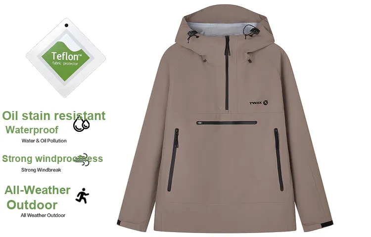 Teenie Weenie Men CleanFit Series 24SS Waterproof And Windproof Windbreaker Jacket Unisex Spring-6
