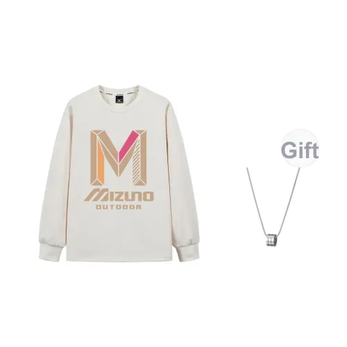Mizuno Толстовка Мужская Бежевая Желтая С ожерельем