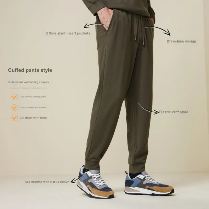Red bean Casual Pants Men-5