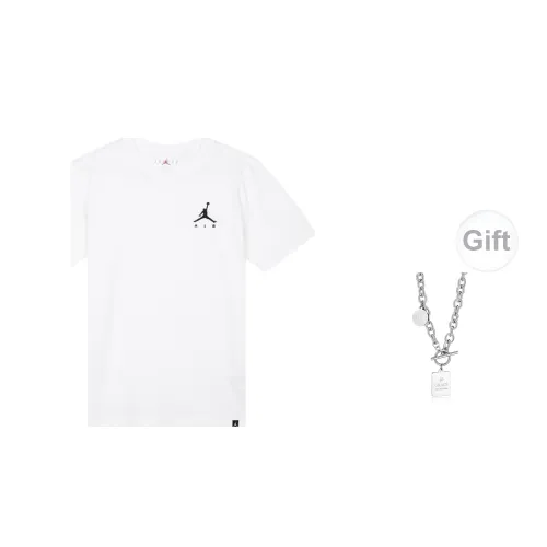 Jordan Jumpman Air Duffel Bag T-Shirts Unisex White Includes Necklaces