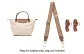 (Brown Canvas) Adjustable Strap 76-115 Perforated Set