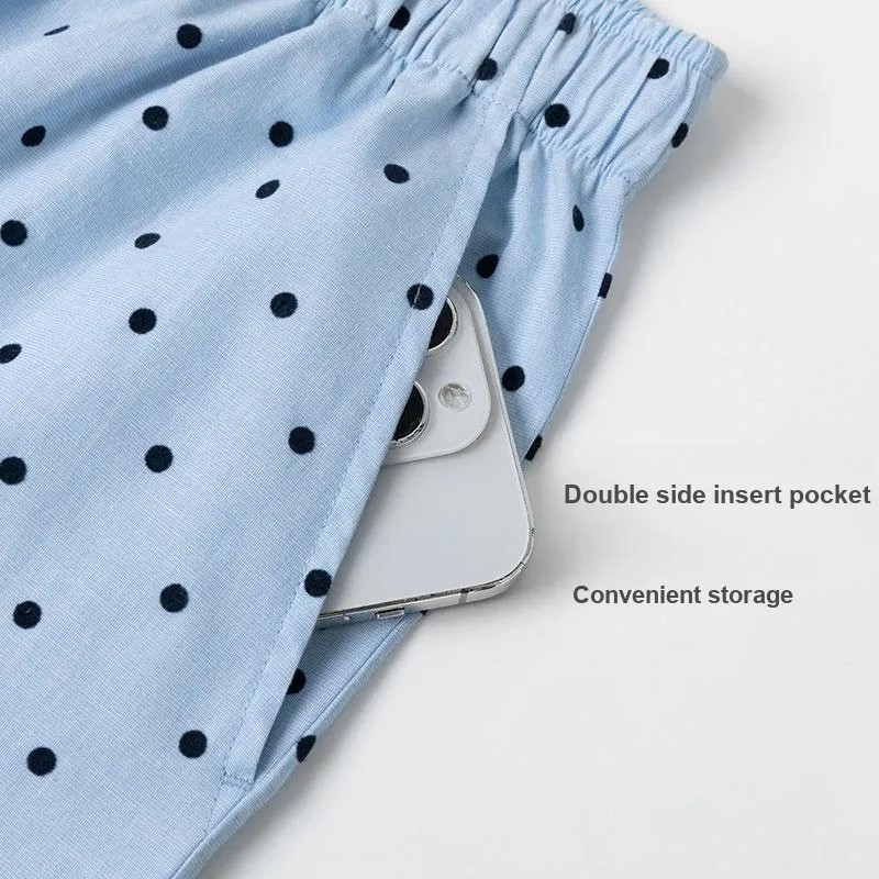 Shuya Pajama Set Women's Light Blue-4