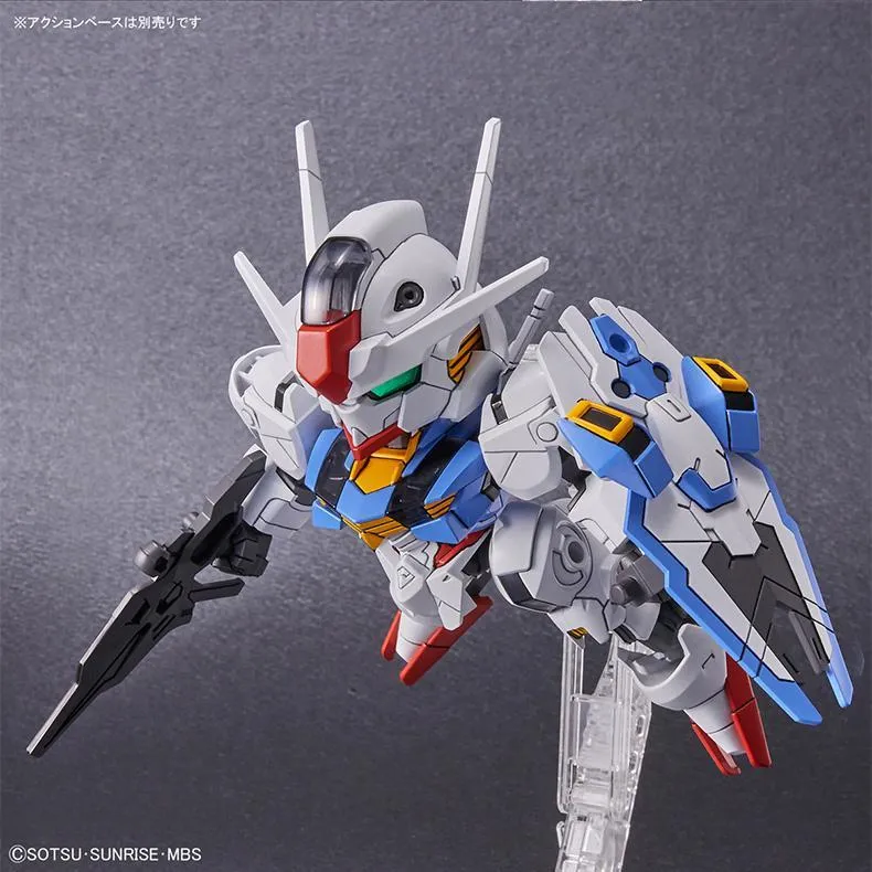 BANDAI Gundam Model Kit Q Version SD SDEX Mercury's Witch Main Character Machine Wind Spirit Aerial Model Kits-1