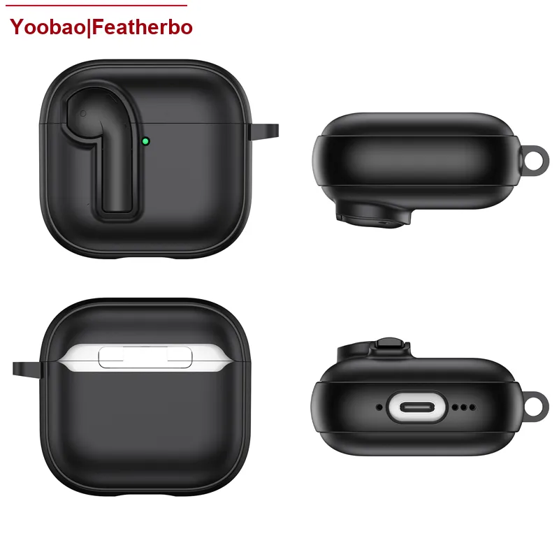 Yoobao Compatibility Apple AirPods 4/1/2/3 Generation/AirPods Pro/Pro 2 TPU Minimalist Headphone Cases-8