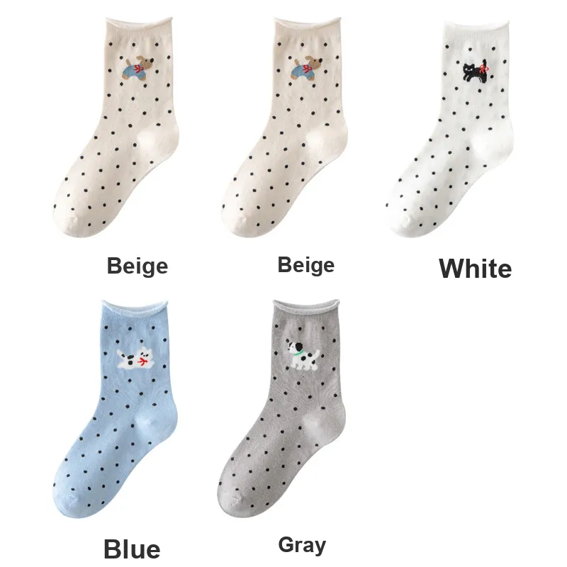 H YXIANG Mid Calf Socks Women's Combo Set-23