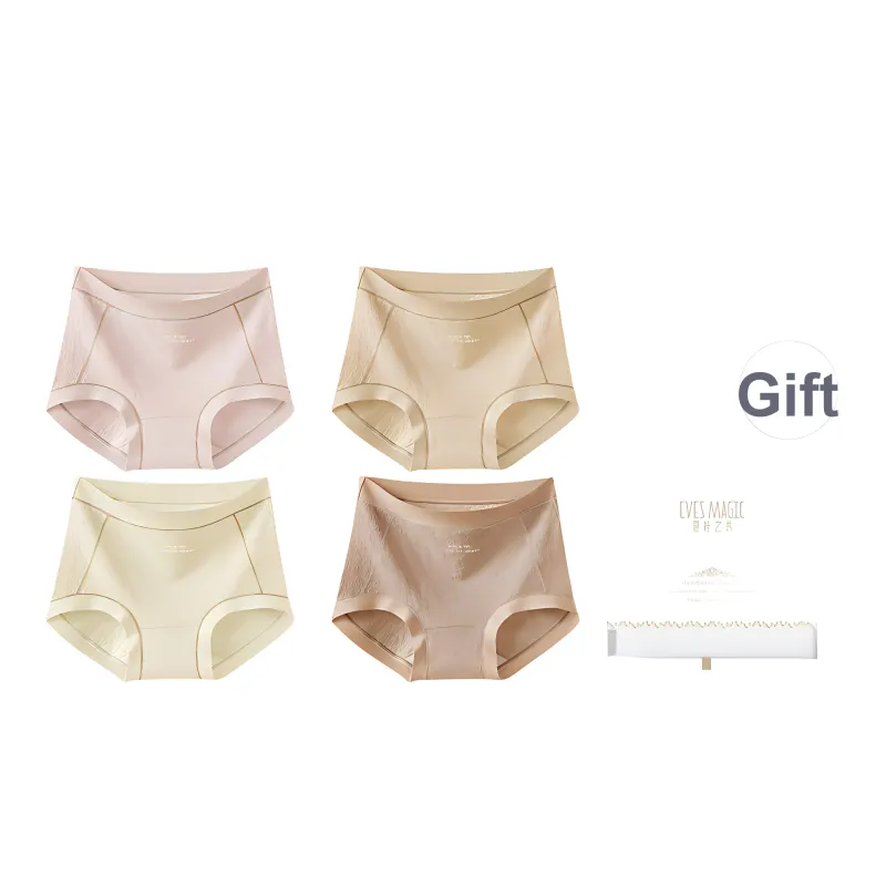 XIA.WA.ZHI.XIU Underpants Women's Shopping Bag 4 Pack-15