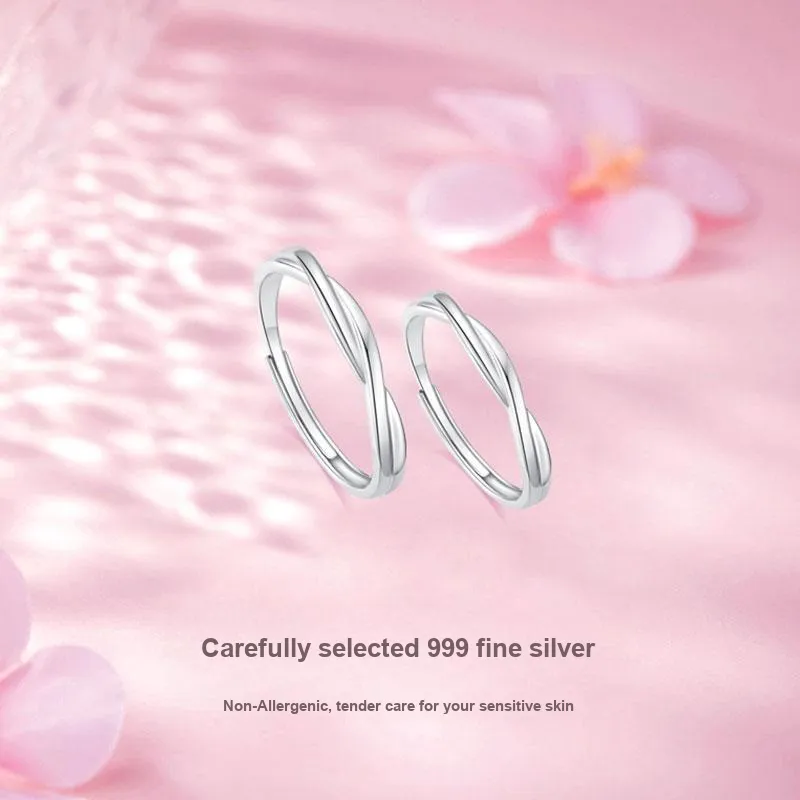 TRUE ME 999 Fine Silver Rings Unisex-2