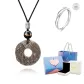 Amber-Chinese Auspicious Animal Peaceful Buckle Necklace[Civokivo Sparkling Starry Sky]