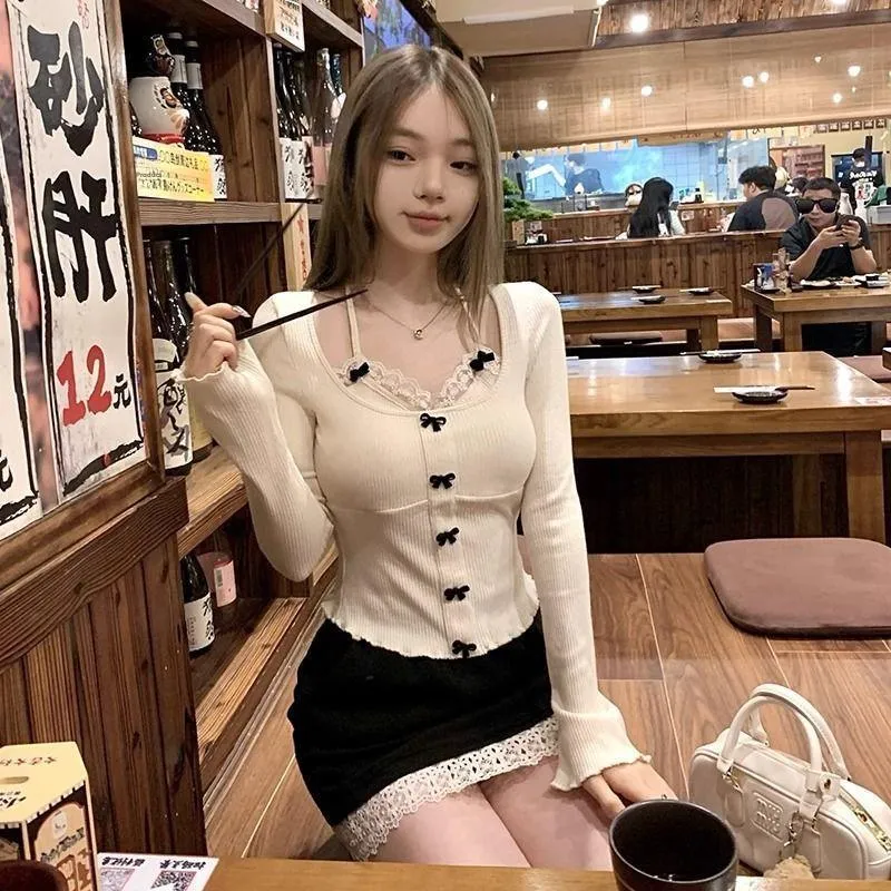 PAIN OR PLEASURE Spring Knitwear Women's Ecru-4