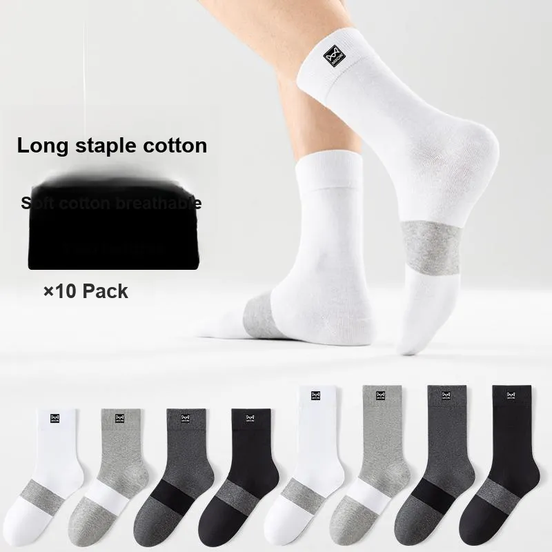 MIIOW Mid Calf Socks Men's 5 Pack-7