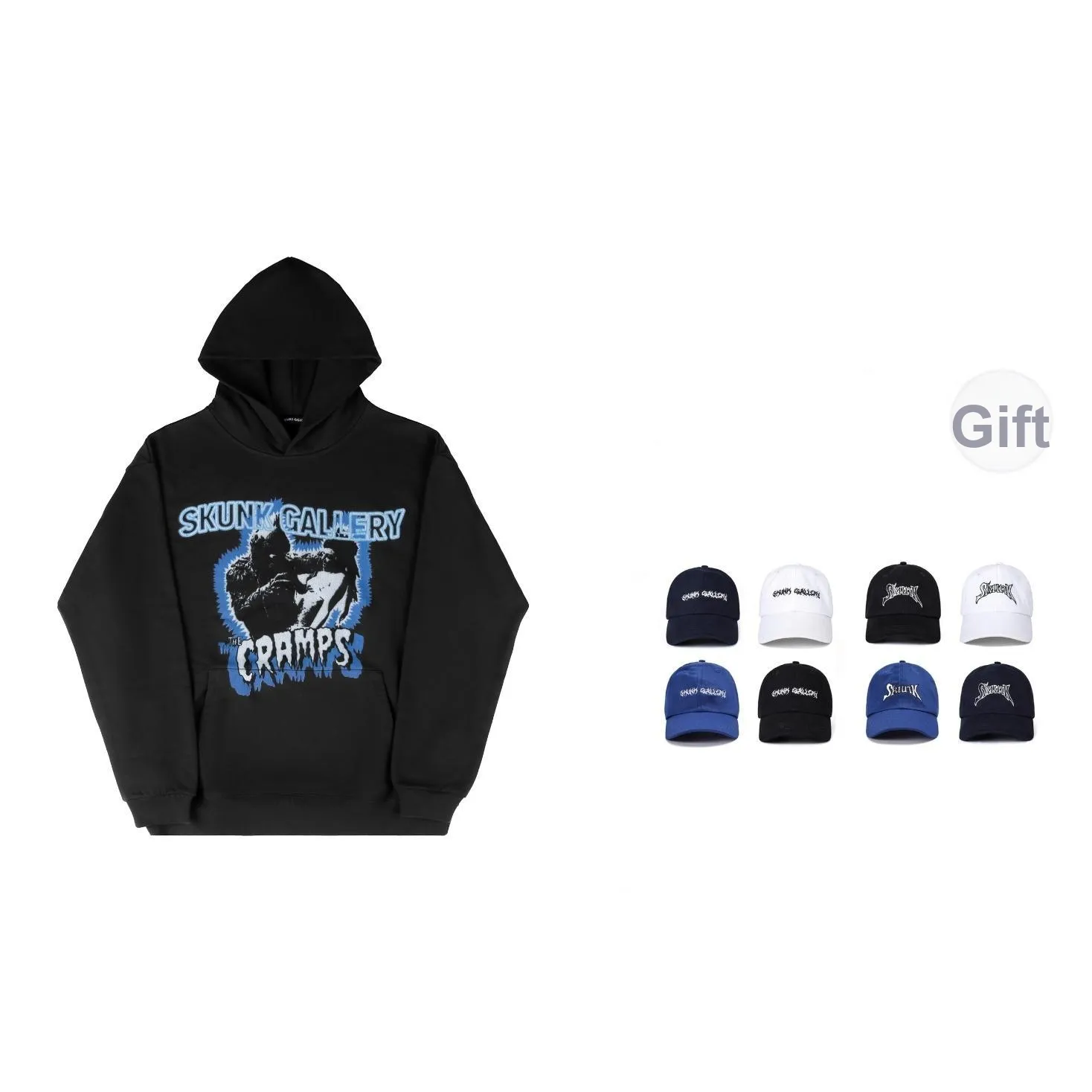 SKUNK GALLERY Свитшот Унисекс Темно-серый