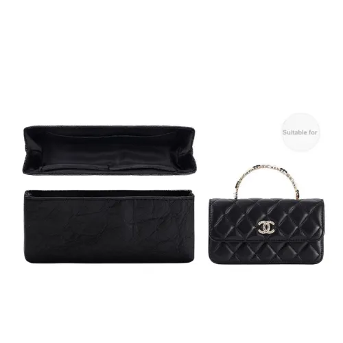 GUYI Bag Accessories Camellia WOC Black Dupont Paper Inner