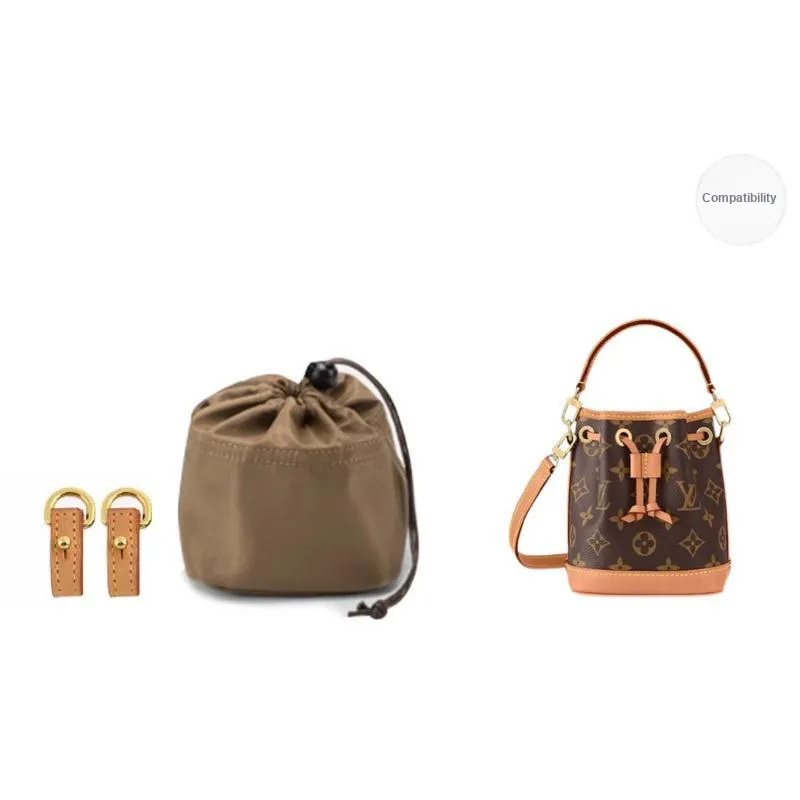 Ingenuity Handmade Nylon Bag Accessory Women's Brown/Black/Elephant Gray-4