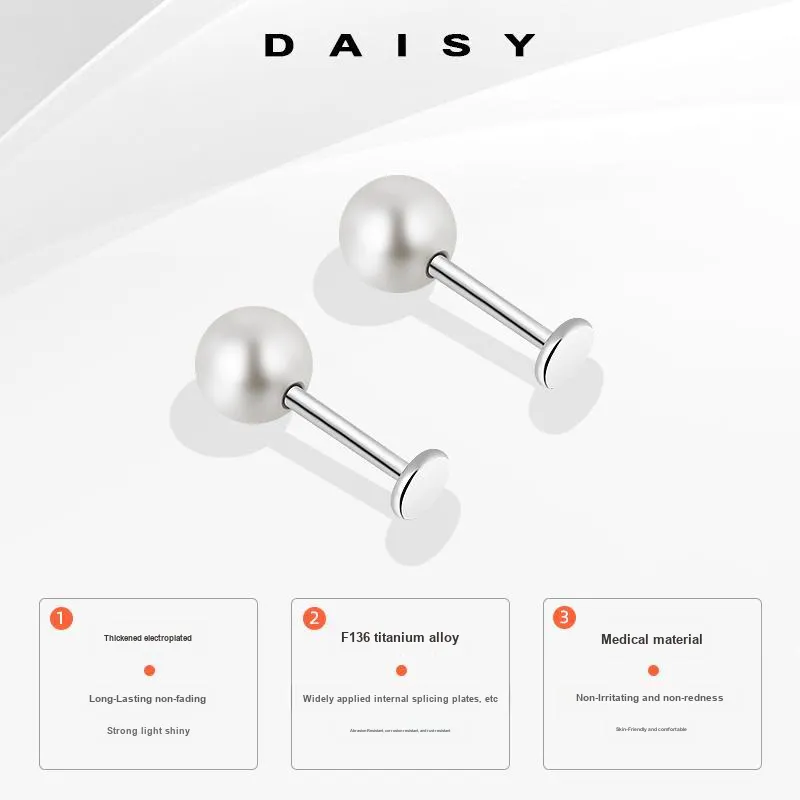 Daisy Dream Titanium Steel Stud Earrings Women's-2