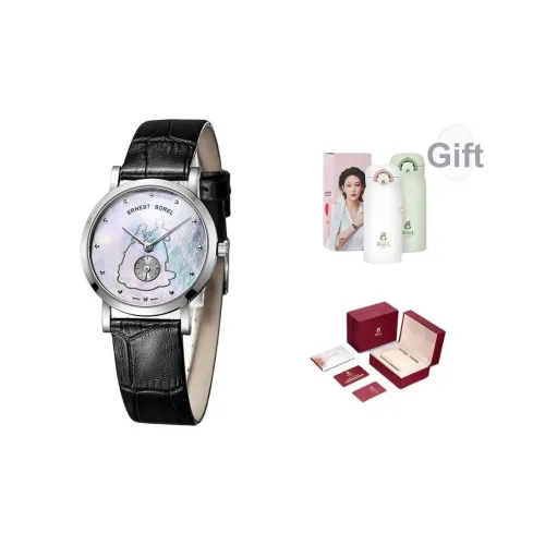 ERNEST BOREL Кварцевый механизм Мужские часы 27мм*41,5мм Серебряный