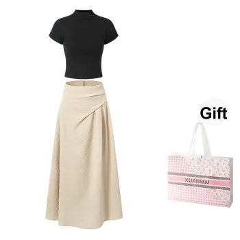 XUANSHU Two Piece Skirt Sets Women's