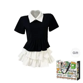 OURUOKE Two Piece Skirt Sets Women's