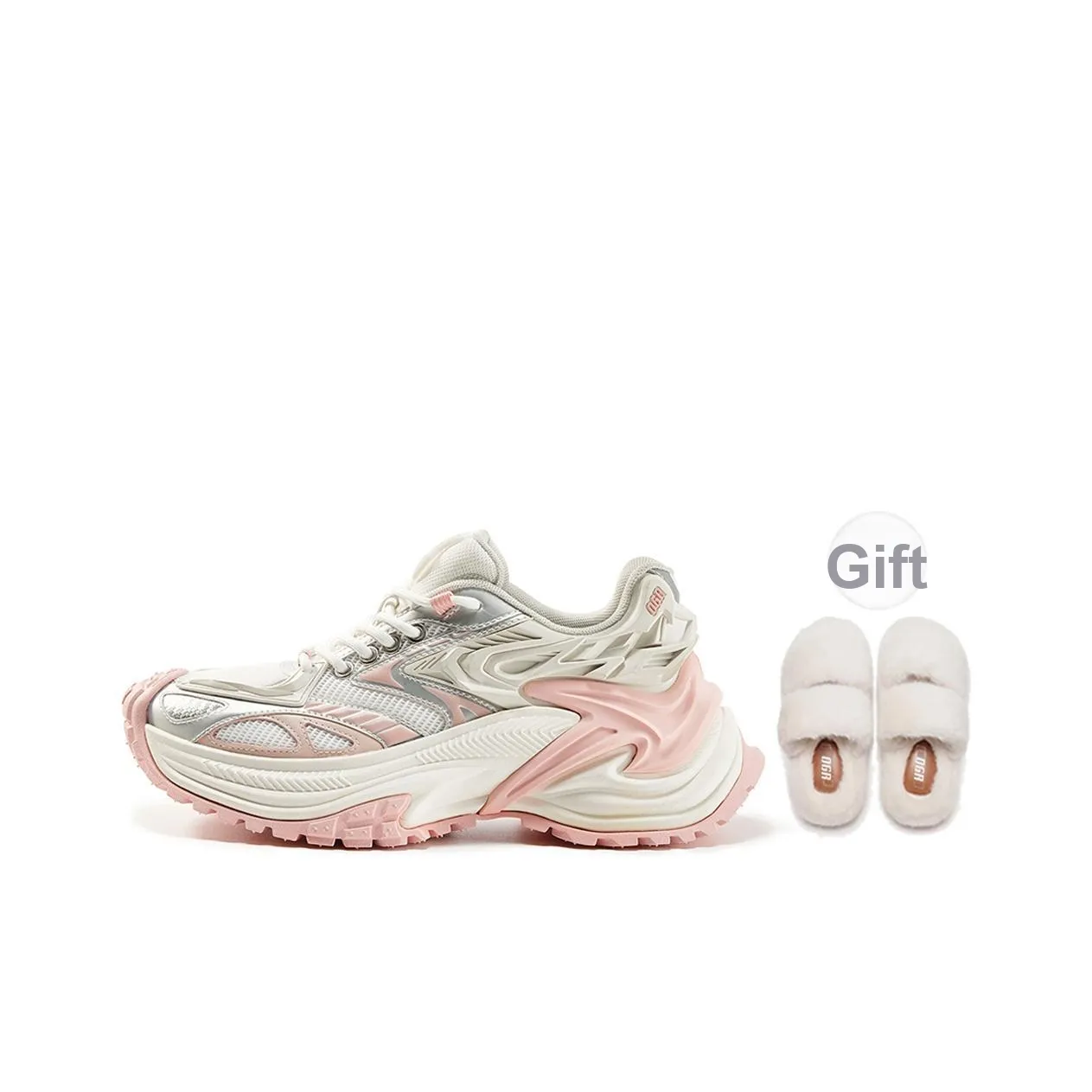 OGR Running Shoes Unisex Low Top Rachel Pink
