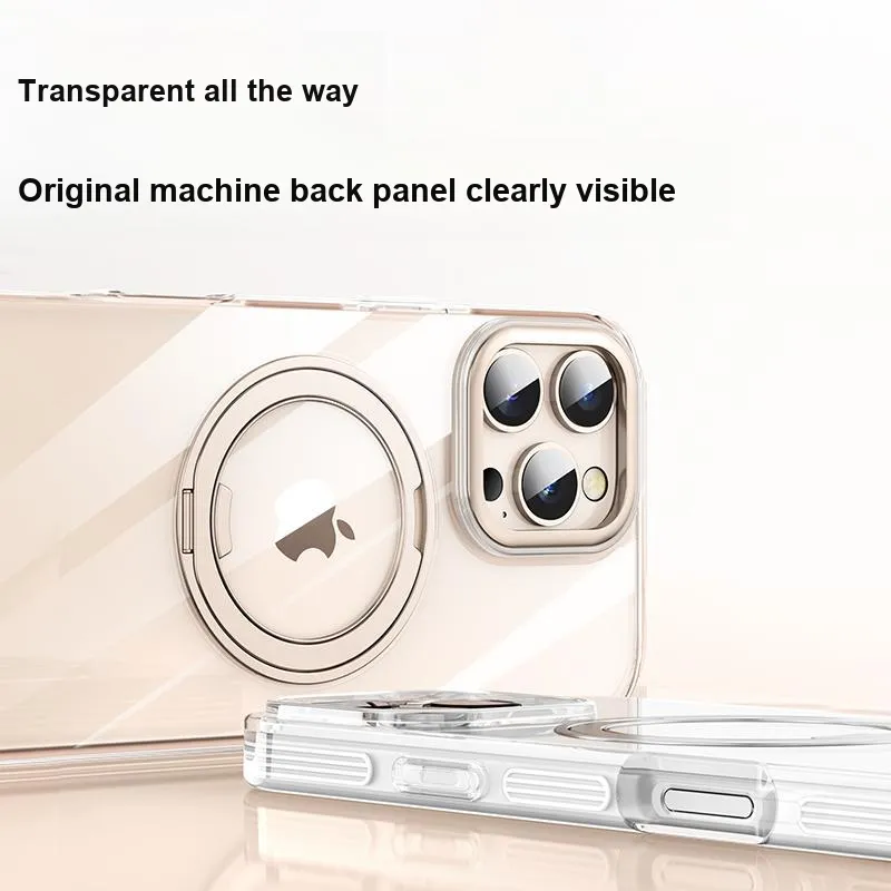 MOWEITU 360 Degree Rotating Stand Phone Cases Compatibility IPhone13ProMax/14/15 Solid Color-5