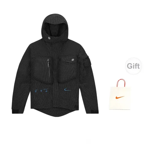 Off-white X Nike Jackets Men Black Gift Bag