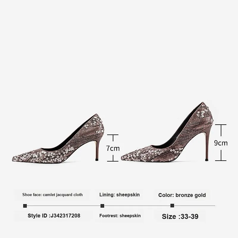 JOOC Slim Heel High Heels Women's-9