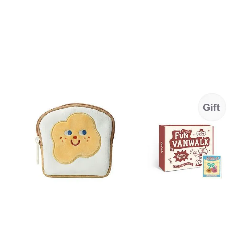 VANWALK Polyester Coin Purse Regular Women's Milk Box/Hamburger/Puffy-6