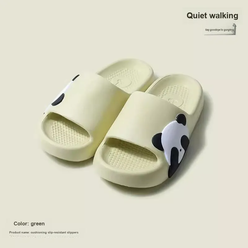 Yunpo Cute Cartoon Panda Slippers For Men, Home Indoor & Outdoor, Couple, EVA Squashy And Bouncy Feeling, Slide Slipper-7