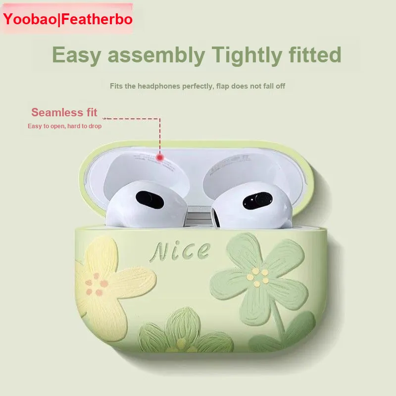 Yoobao Compatibility With AirPods 4, AirPods 1, 2, And 3 Generations TPU Protective Cover Matte Cartoon Headphone Cases-2