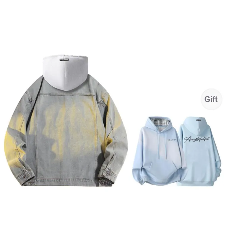 FASTFISH Denim Jackets Unisex-29