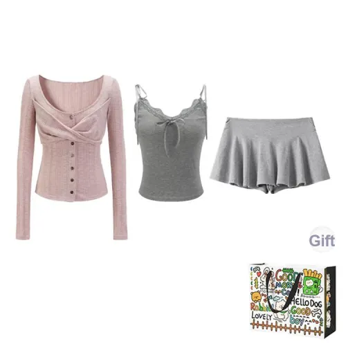 Dippanis Two Piece Skirt Sets Women's