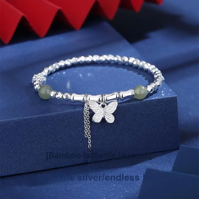 KADER 999 Fine Silver Bracelets Women's Silver, Good Luck Peaceful Girlfriend Women's-2